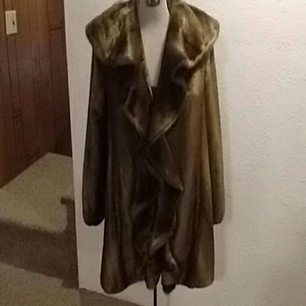 Faux fur coat
